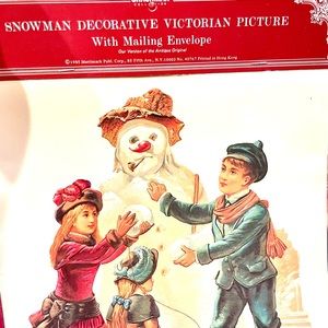 A Shackman Snowman Card and Envelope